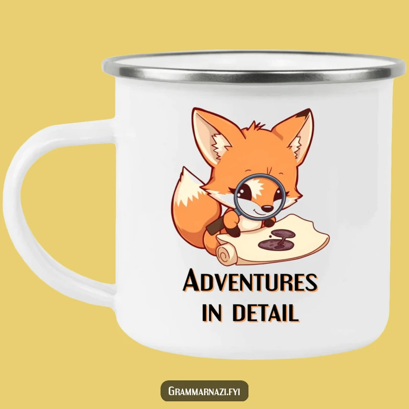 Funny Fox Explorer Camping Mug: Adventures in Humor Outdoors