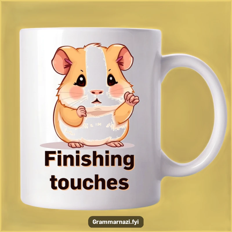 Funny Guinea Pig Punctuation Mug: Hilarious Gift for Grammar Nerds and Word Wizards