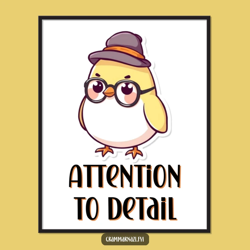 Stern Bird Digital Art: Scholarly Owl, Instant Download Gift