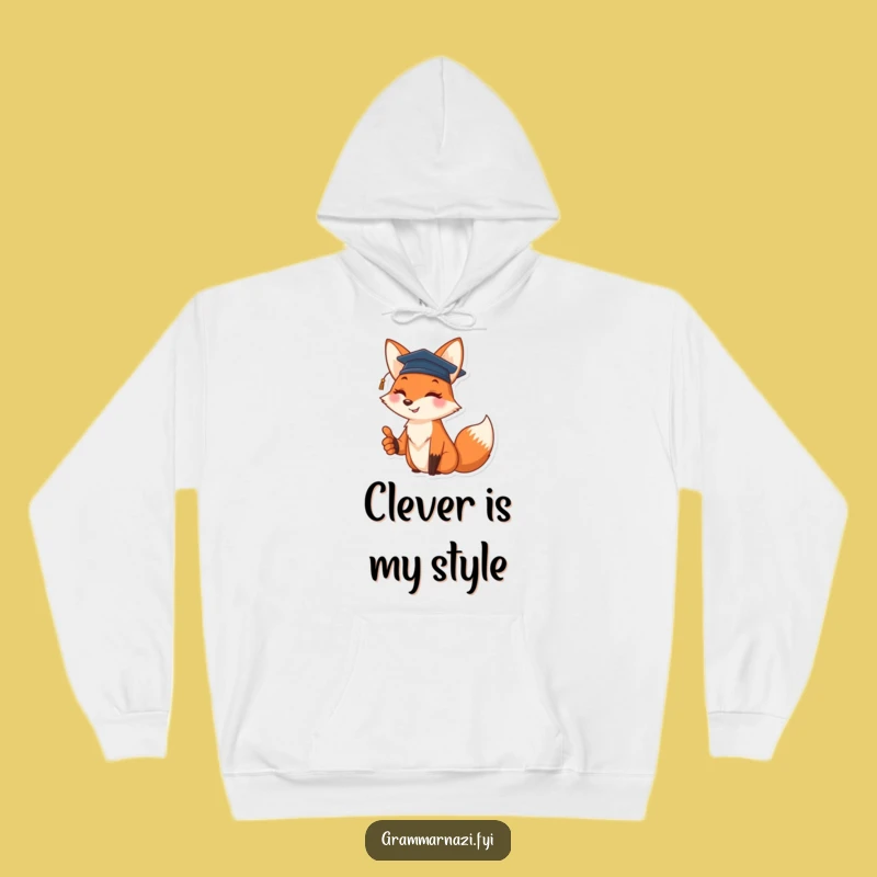 Funny Fox Graduation Hoodie - Cozy Celebration Gear - Great Gift