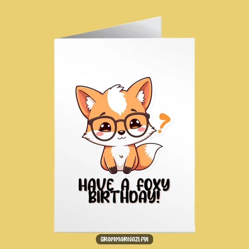 Free Printable Birthday Card: Fox Pondering Quotes, Perfect Downloadable Gift