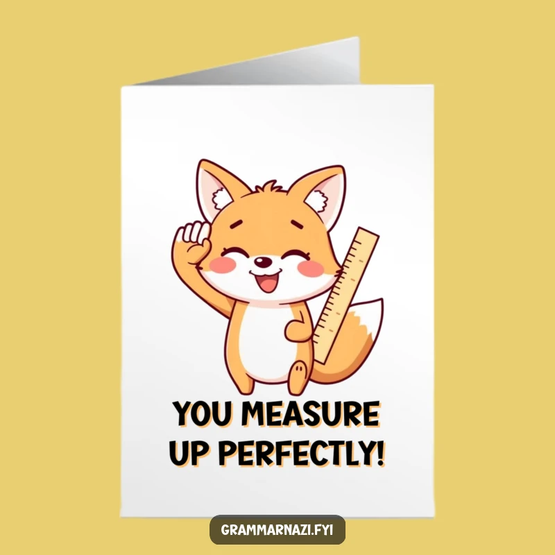 Precise Free Printable Kawaii Fox Congrats Card - Downloadable Cheerful Gift