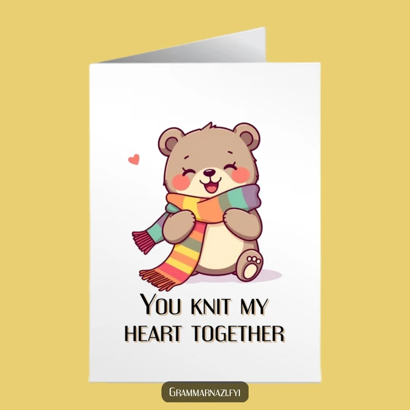 Free Printable Thank You Card: Bear's Cozy Thanks, Downloadable Funny Gift
