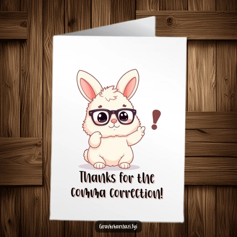 Funny Free Printable Thank You Card: Stern squirrel wielding a red pen, ready to grade your gratitude, a unique DIY gift.