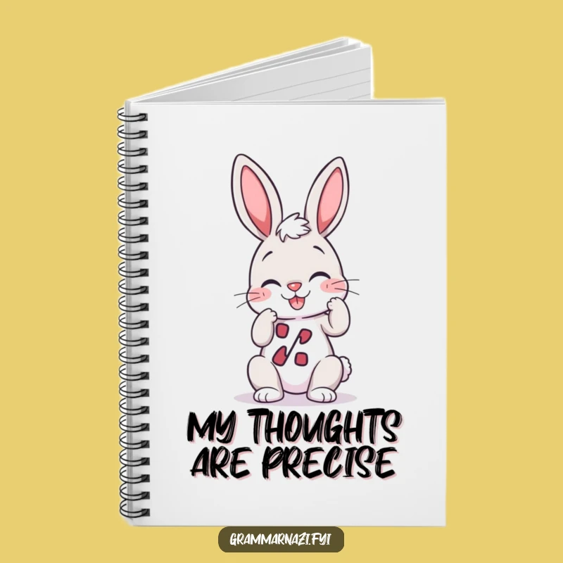 Funny Bunny Notebook: Punctuation Perfect Bunny's Notes, Hilarious Journal Gift