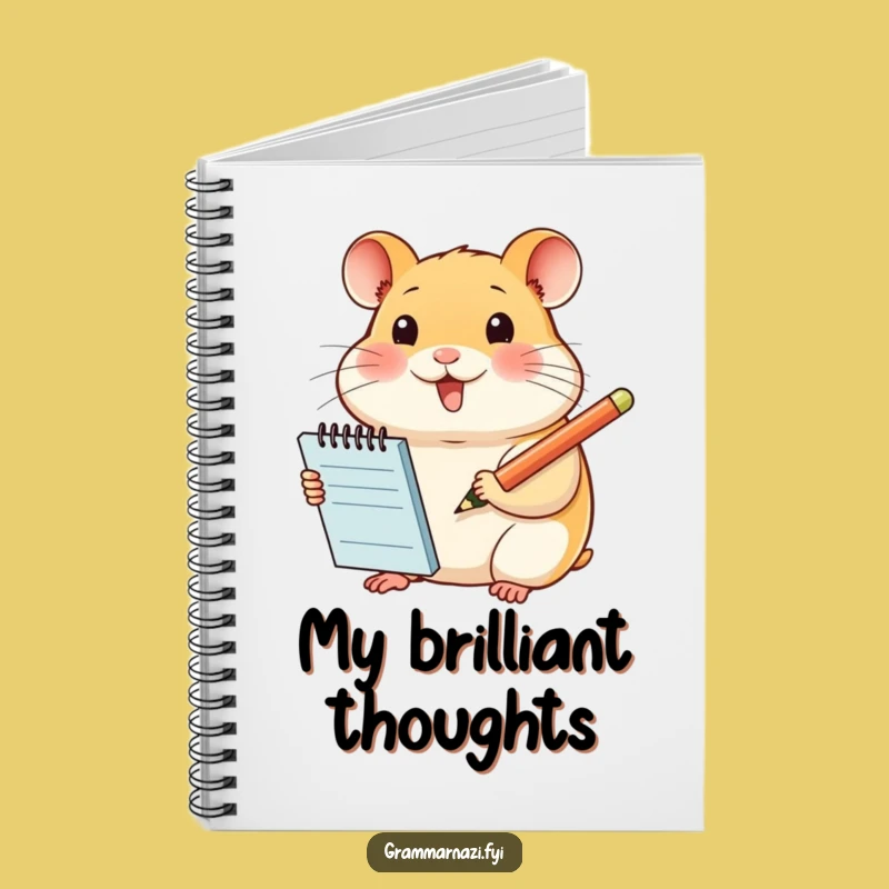 Funny Hamster Notebook: Hilarious Journal for Jotting Down Brilliant Ideas and Fun Notes
