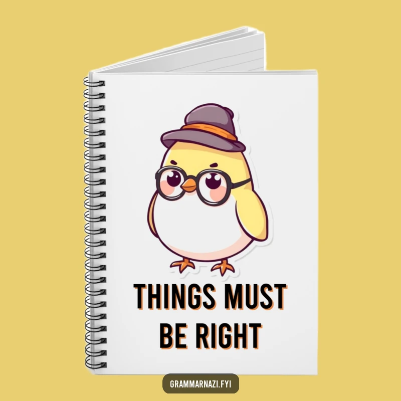 Serious Bird Funny Notebook: Stern Scholar, Journal for Smart Ideas