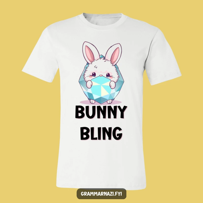 Funny Bunny Gemstone T-Shirt: Wear Your Inner Sparkle