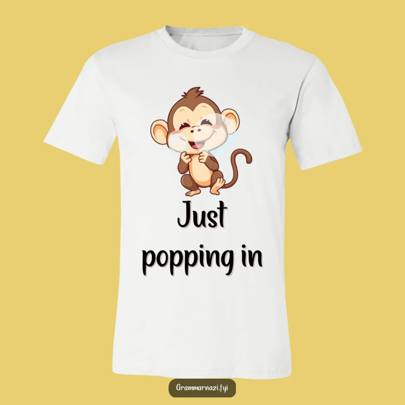 Funny Monkey Bubble T-Shirt: Mischievous Prankster For A Hilarious Gift