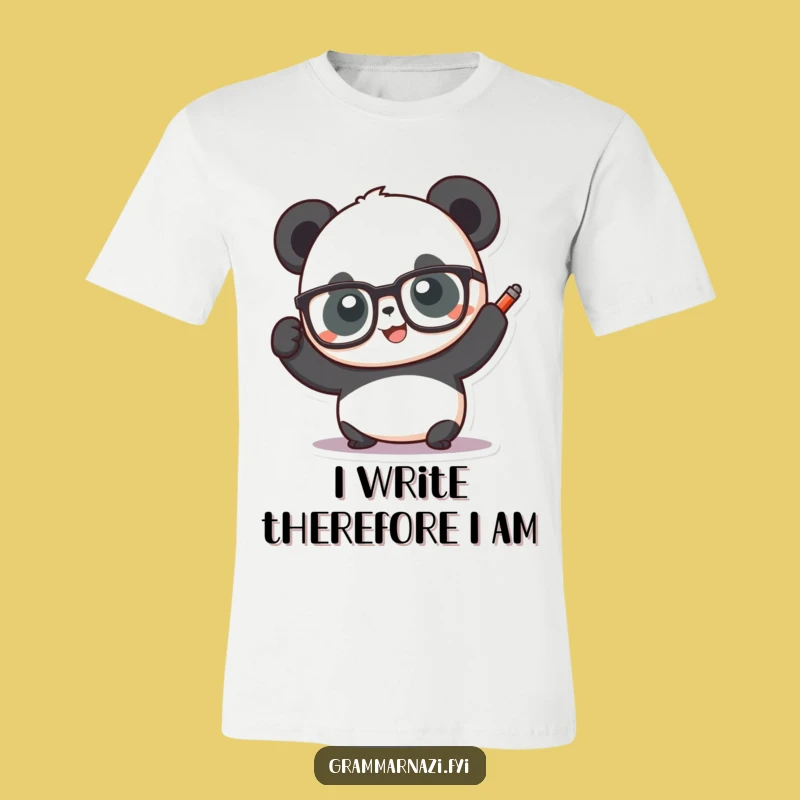 Funny Panda Scholar T-Shirt: Hilarious Professor Tee for Nerdy & Smarty-Pants