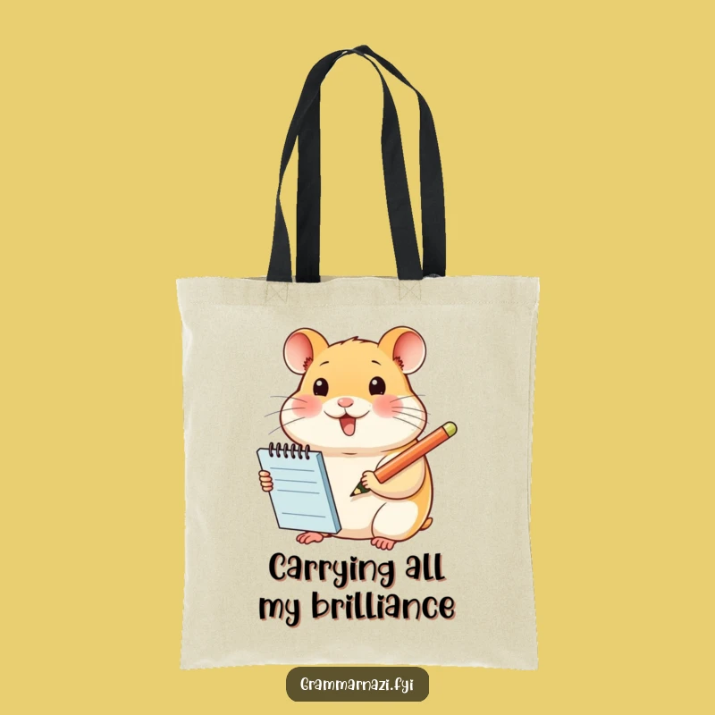 Funny Hamster Tote Bag: Carry Your Essentials with Hilarious Style and Organization